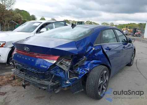 2021 Hyundai Elantra Limited from USA, damaged, VIN 5NPLP4AG7MH020587